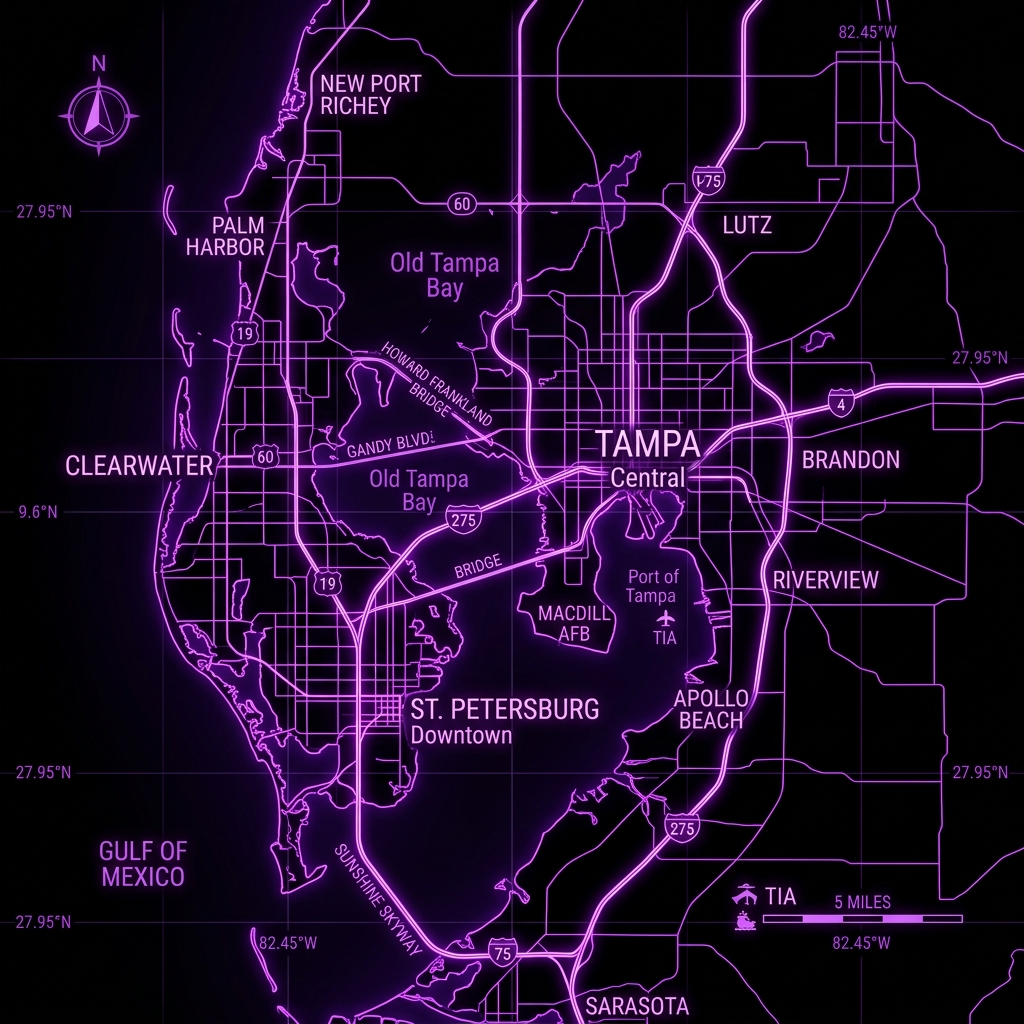 Tampa Bay Dispatch Zone Map